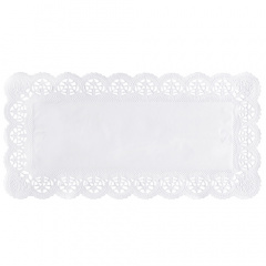 250 Spitzenpapiere eckig 34 cm x 17 cm weiss