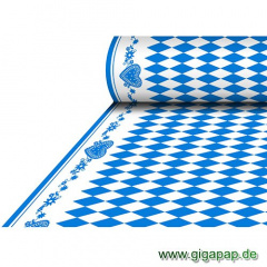 Tischdecke, stoffähnlich, Airlaid 25 m x 1,18 m Bayrisch Blau