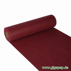 Tischläufer, stoffähnlich, Vlies soft selection 24 m x 40 cm bordeaux auf Rolle