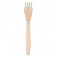 25 Gabeln, Holz -pure- 16,5 cm