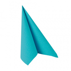 20 Servietten -ROYAL Collection- 1/4-Falz 25 cm x 25 cm türkis