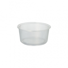 100 Verpackungsbecher, PP rund 250 ml Ø 10,1 cm 5 cm transparent
