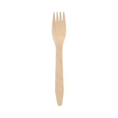 100 Gabeln, Holz pure 16,5 cm