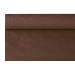 Papiertischtuch mit Damastprägung 6 m x 1,2 m braun