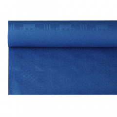 Papiertischtuch mit Damastprägung 6 m x 1,2 m dunkelblau