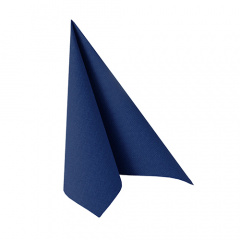50 Servietten ROYAL Collection 1/4-Falz 25 cm x 25 cm dunkelblau