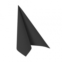 50 Servietten ROYAL Collection 1/4-Falz 25 cm x 25 cm schwarz