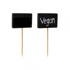 100 Fingerfood - Picker 8,5 cm Blackboard