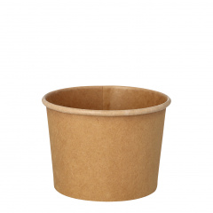 25 Suppenbecher, Pappe rund 350 ml Ø 9,8 cm · 7 cm braun