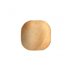 25 Teller, Palmblatt pure eckig 10 cm x 10 cm x 1,5 cm