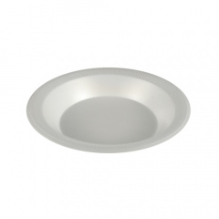 100 Schalen, EPS ungeteilt 750 ml Ø 22,5 cm 3,5 cm weiss , laminiert -B3-